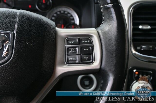 2018 Ram 1500 Laramie / 4X4 / 3.0L EcoDiesel V6 / Crew Cab / Convenience Group / Auto Start / Heated & Cooled Leather Seats / Heated Steering / Apple CarPlay & Android Auto / Back Up Camera / Keyless Entry & Start / Tow Pkg / 1-Owner Anchorage AK