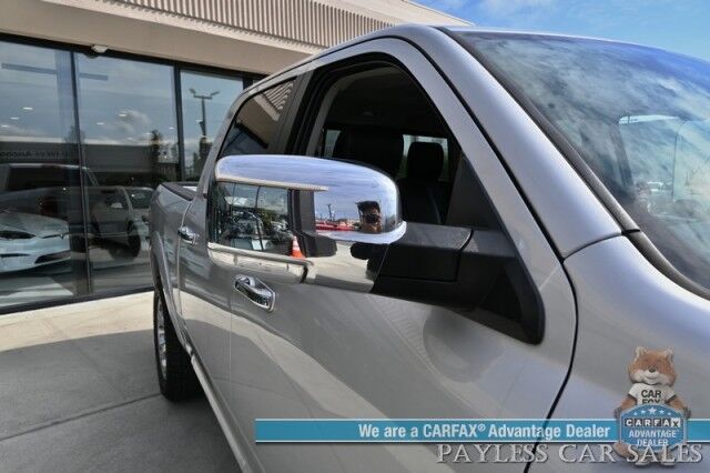 2018 Ram 1500 Laramie / 4X4 / 3.0L EcoDiesel V6 / Crew Cab / Convenience Group / Auto Start / Heated & Cooled Leather Seats / Heated Steering / Apple CarPlay & Android Auto / Back Up Camera / Keyless Entry & Start / Tow Pkg / 1-Owner Anchorage AK