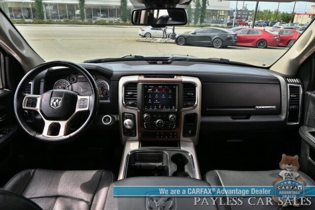 2018 Ram 1500 Laramie / 4X4 / 3.0L EcoDiesel V6 / Crew Cab / Convenience Group / Auto Start / Heated & Cooled Leather Seats / Heated Steering / Apple CarPlay & Android Auto / Back Up Camera / Keyless Entry & Start / Tow Pkg / 1-Owner Anchorage AK