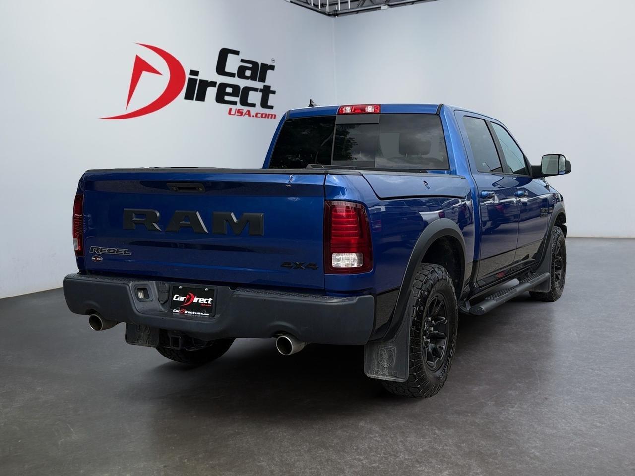 2018 Ram 1500 Rebel, CARGO BED DIVIDER, RUNNING BOARDS, TOW PACKAGE, FENDER FLARES, REMOTE KEYLESS START, APPLE CARPLAY/ANDROID AUTO, HEATED STEERING WHEEL & SEATS, BACKUP CAMERA WITH PARKING SENSORS, WIFI AVAILABLE, LOW MILES, CLEAN CARFAX, BECOME A REBEL! Virginia Beach VA