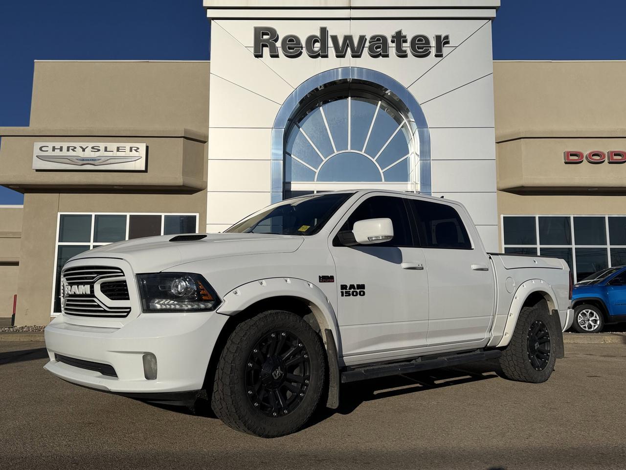 2018 Ram 1500 Sport Crew Cab 4x4 | HEMI V8 | Leather | Heated Vented Seats | Backup Camera