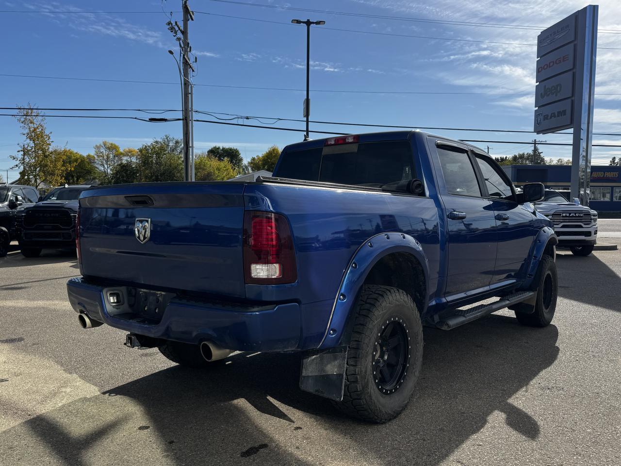 2018 Ram 1500 Sport Crew Cab 4x4 | Rig Ready Ram | HEMI V8 | Alpine Audio | Blue Streak Pearl Redwater AB