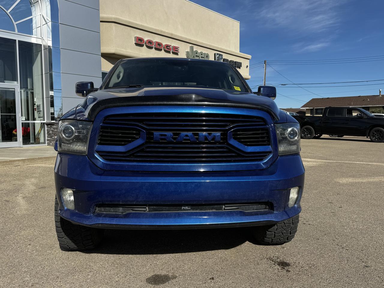 2018 Ram 1500 Sport Crew Cab 4x4 | Rig Ready Ram | HEMI V8 | Alpine Audio | Blue Streak Pearl Redwater AB