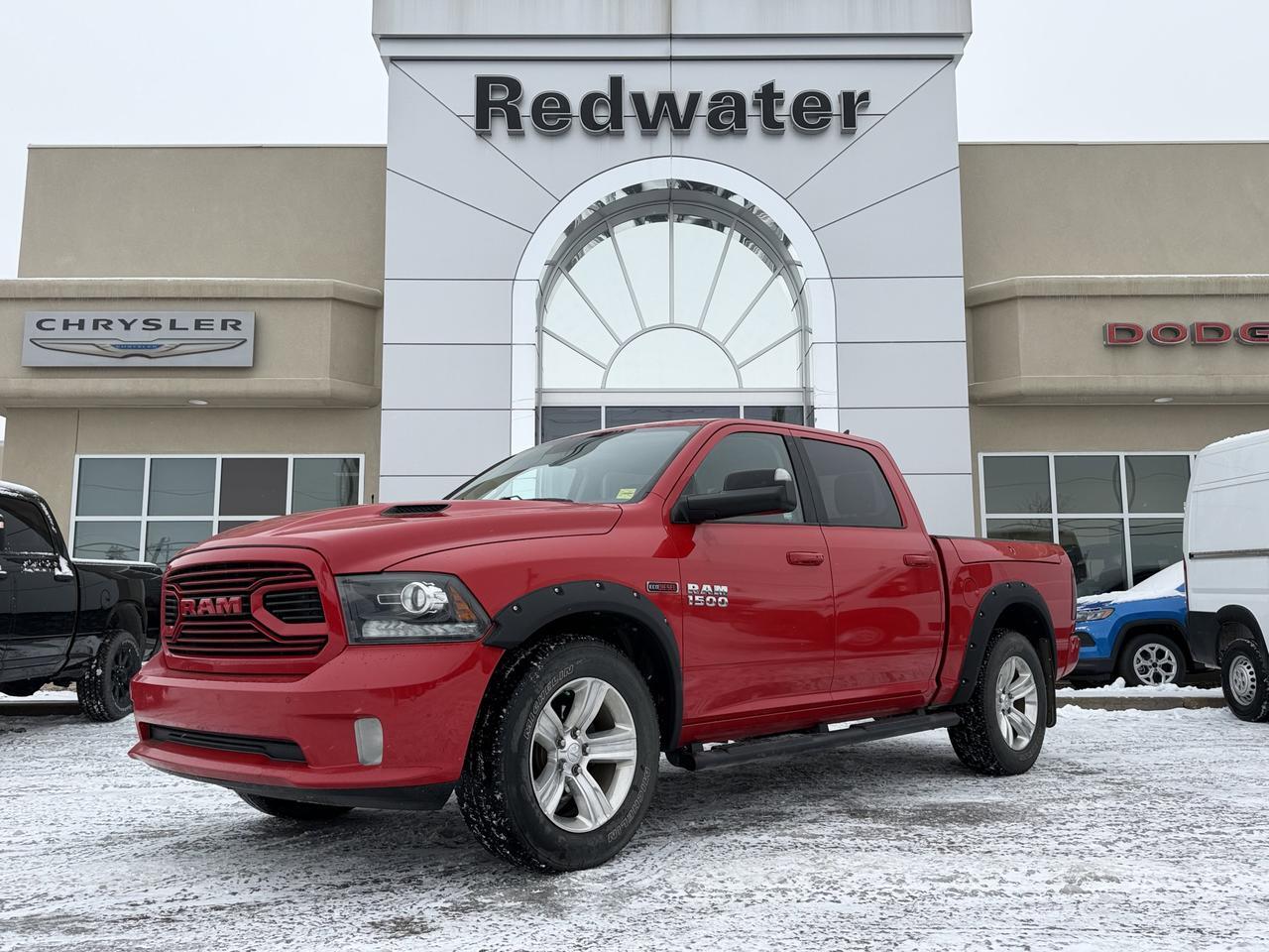 2018 Ram 1500 Sport Crew Cab 4x4 | V6 EcoDiesel | Sunroof | NAV | Leather | Heated Vented Seats