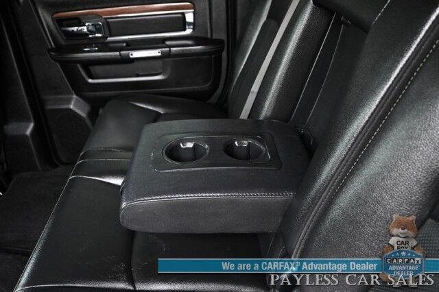 2018 Ram 2500 Laramie / 4X4 / Mega Cab / Cummins Turbo Diesel / Auto Start / Power Heated & Ventilated Leather Seats / Heated Steering / Navigation / Apple CarPlay & Android Auto / Bed Liner / Back Up Cam / Tow Pkg Anchorage AK
