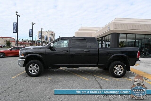 2018 Ram 2500 Laramie / 4X4 / Mega Cab / Cummins Turbo Diesel / Auto Start / Power Heated & Ventilated Leather Seats / Heated Steering / Navigation / Apple CarPlay & Android Auto / Bed Liner / Back Up Cam / Tow Pkg Anchorage AK