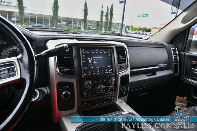 2018 Ram 2500 Laramie / 4X4 / Mega Cab / Cummins Turbo Diesel / Auto Start / Power Heated & Ventilated Leather Seats / Heated Steering / Navigation / Apple CarPlay & Android Auto / Bed Liner / Back Up Cam / Tow Pkg Anchorage AK