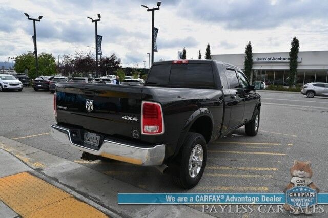 2018 Ram 2500 Laramie / 4X4 / Mega Cab / Cummins Turbo Diesel / Auto Start / Power Heated & Ventilated Leather Seats / Heated Steering / Navigation / Apple CarPlay & Android Auto / Bed Liner / Back Up Cam / Tow Pkg Anchorage AK