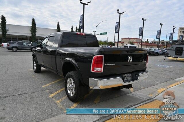 2018 Ram 2500 Laramie / 4X4 / Mega Cab / Cummins Turbo Diesel / Auto Start / Power Heated & Ventilated Leather Seats / Heated Steering / Navigation / Apple CarPlay & Android Auto / Bed Liner / Back Up Cam / Tow Pkg Anchorage AK