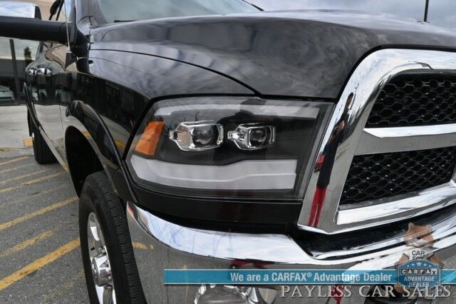2018 Ram 2500 Laramie / 4X4 / Mega Cab / Cummins Turbo Diesel / Auto Start / Power Heated & Ventilated Leather Seats / Heated Steering / Navigation / Apple CarPlay & Android Auto / Bed Liner / Back Up Cam / Tow Pkg Anchorage AK