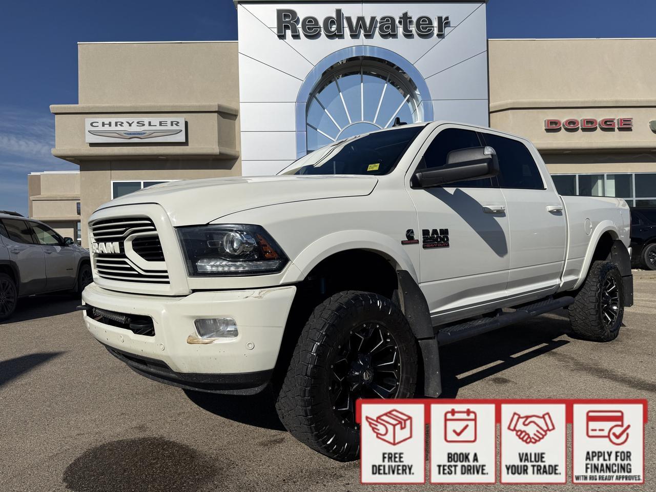 2018 Ram 2500 Laramie Crew Cab 4x4 | Cummins Diesel | Leather Heated Vented Seats | NAV | Power Sunroof