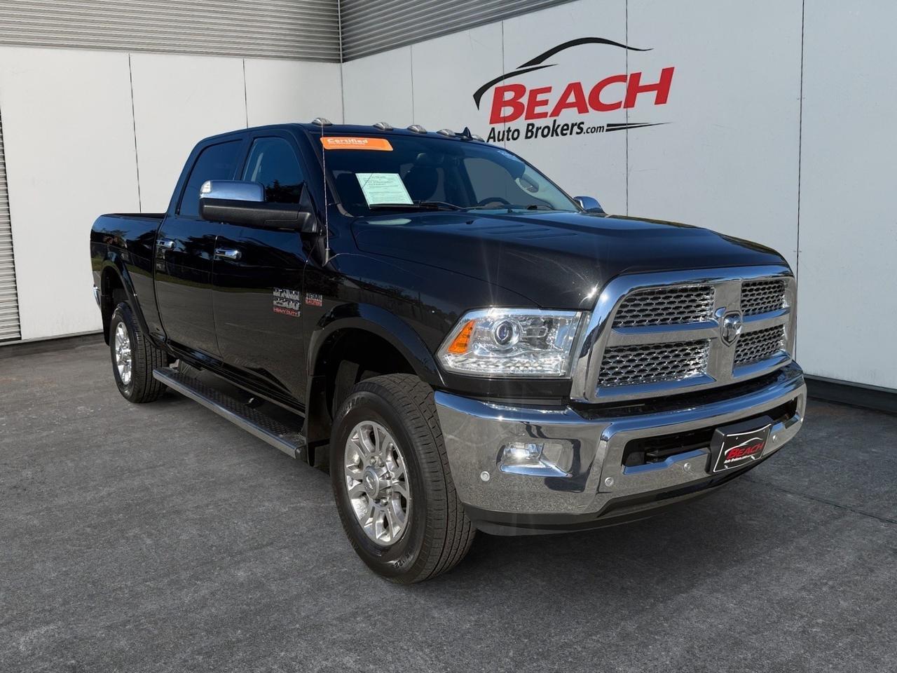 2018 Ram 2500 Laramie, HEATED AND VENTILATED SEATS, HEATED STEERING WHEEL, BACKUP CAMERA, APPLE CARPLAY/ANDROID AUTO, ALPINE SPEAKERS, POWER SUNROOF, COME AND TEST DRIVE THIS RAM 2500 TODAY!