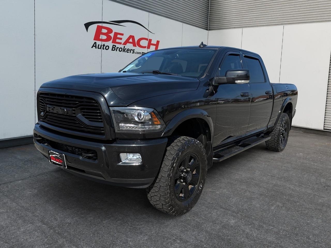 2018 Ram 2500 Laramie, HEATED/VENTILATED SEATS, HEATED REAR SEATS, ALPINE SPEAKERS, APPLE CARPLAY/ANDROID AUTO, TONNEAU COVER, TOW HOOKS, TOW PACKAGE, BED LINER, BACKUP CAMERA, CLEAN CARFAX, LOW MILES, ONLY 1 OWNER!
