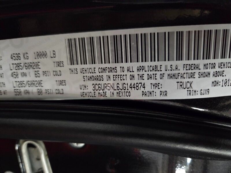 2018 Ram 2500 Laramie Lifted Mega Cab 4WD 6.7L Diesel 35in Nitto GPS Camera FREE WARRANTY Arlington TX