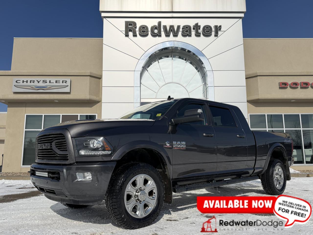 2018 Ram 2500 Laramie Mega Cab 4x4 | Cummins Turbo Diesel | Leather | Heated Vented Seats | Power Sunroof | NAV