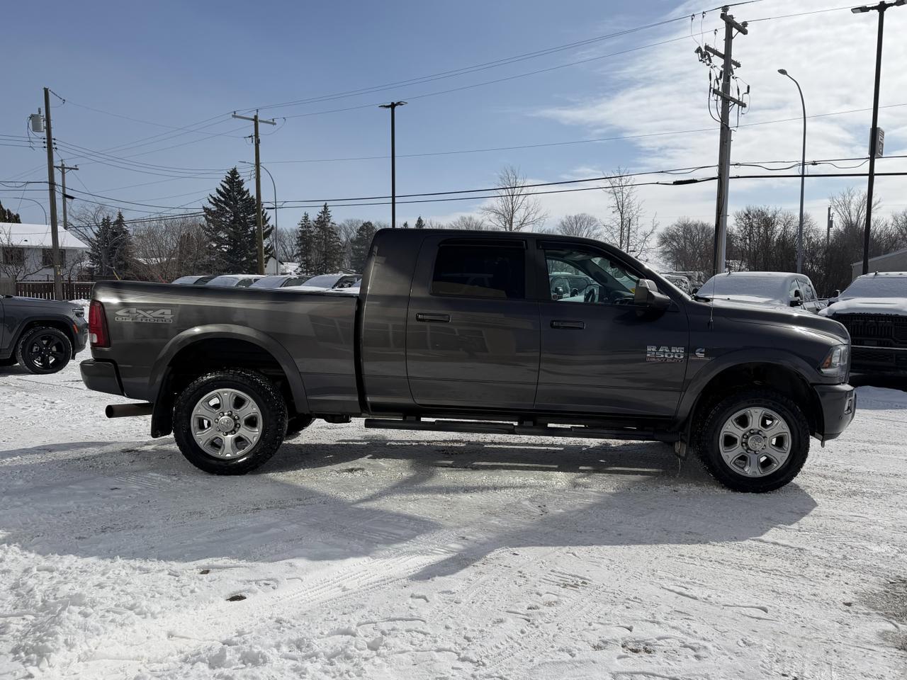 2018 Ram 2500 Laramie Mega Cab 4x4 | Cummins Turbo Diesel | Leather | Heated Vented Seats | Power Sunroof | NAV Redwater AB