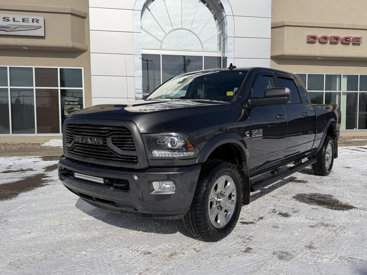 2018 Ram 2500 Laramie Mega Cab 4x4 | Cummins Turbo Diesel | Leather | Heated Vented Seats | Power Sunroof | NAV Redwater AB