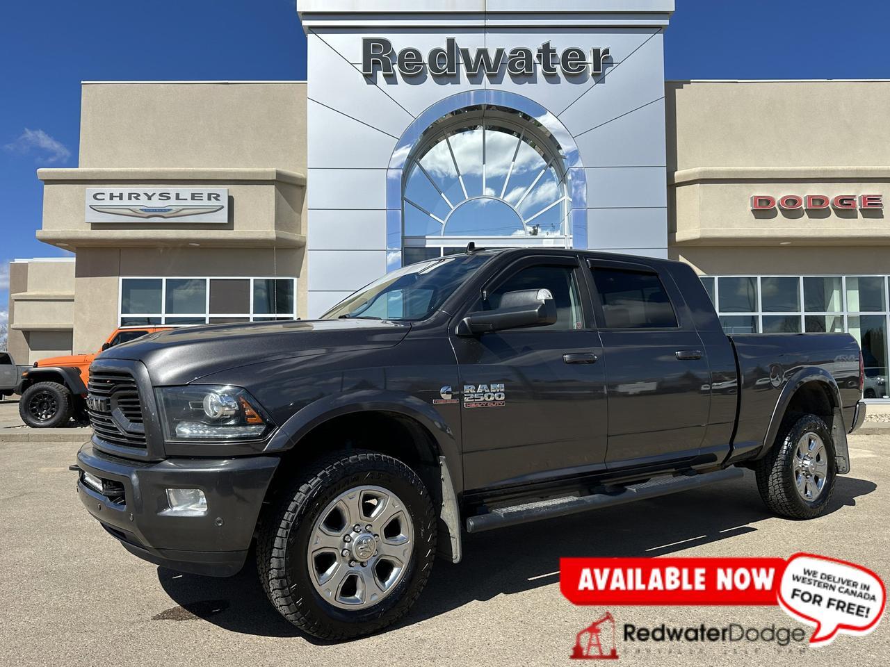 2018 Ram 2500 Laramie Mega Cab 4x4 | DELETED & TUNED | 68RFE | Leather | 5th Wheel Prep | Sun Roof