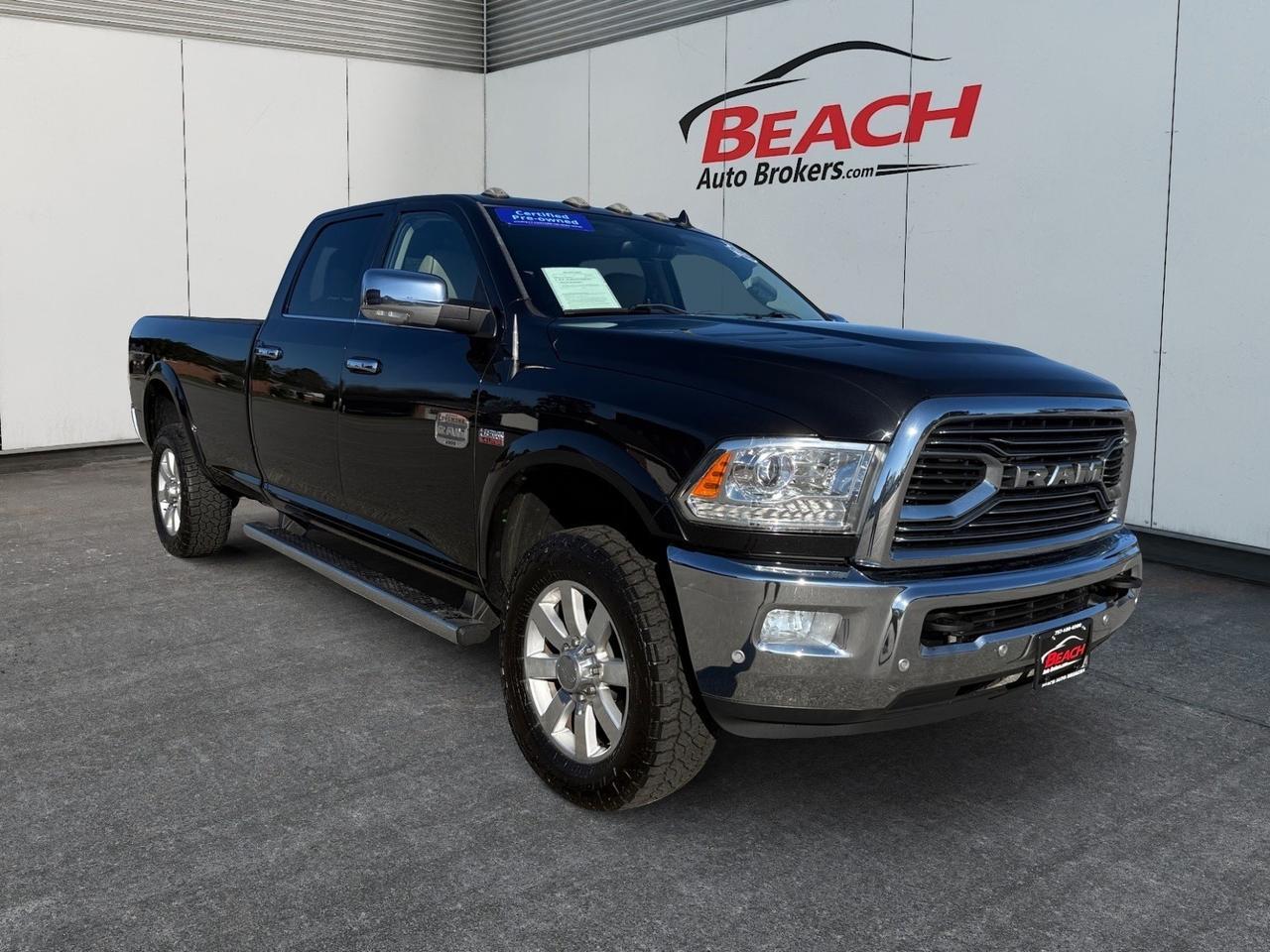 2018 Ram 2500 Longhorn, HEATED/VENTILATED SEATS, HEATED REAR SEATS, HEATED STEERING WHEEL, APPLE CARPLAY/ANDROID AUTO, BACKUP CAMERA, ALPINE SPEAKERS, BED LINER, TOW PACKAGE, RUNNING BOARDS, ONLY 1 OWNER, CLEAN CARFAX! Norfolk VA