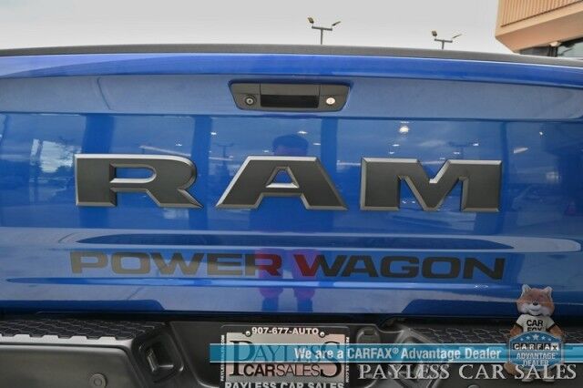 2018 Ram 2500 Power Wagon / 4X4 / 6.4L V8 / Crew Cab / Auto Start / Heated & Cooled Leather Seats / Heated Steering / Sunroof / Alpine Speakers / Apple CarPlay & Android Auto / Tonneau Cover / Tpw Pkg / Only 27K Miles / 1-Owner Anchorage AK