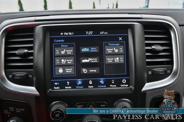 2018 Ram 2500 Power Wagon / 4X4 / 6.4L V8 / Crew Cab / Auto Start / Heated & Cooled Leather Seats / Heated Steering / Sunroof / Alpine Speakers / Apple CarPlay & Android Auto / Tonneau Cover / Tpw Pkg / Only 27K Miles / 1-Owner Anchorage AK