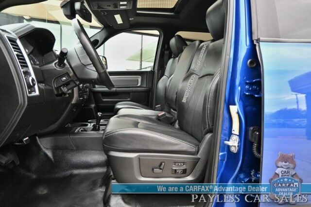 2018 Ram 2500 Power Wagon / 4X4 / 6.4L V8 / Crew Cab / Auto Start / Heated & Cooled Leather Seats / Heated Steering / Sunroof / Alpine Speakers / Apple CarPlay & Android Auto / Tonneau Cover / Tpw Pkg / Only 27K Miles / 1-Owner Anchorage AK