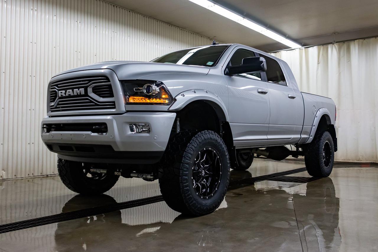 2018 Ram 3500 4X4 Mega Cab Laramie Diesel AISIN 6" Lift Red Deer AB