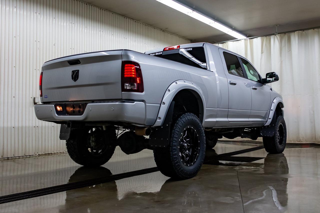 2018 Ram 3500 4X4 Mega Cab Laramie Diesel AISIN 6" Lift Red Deer AB