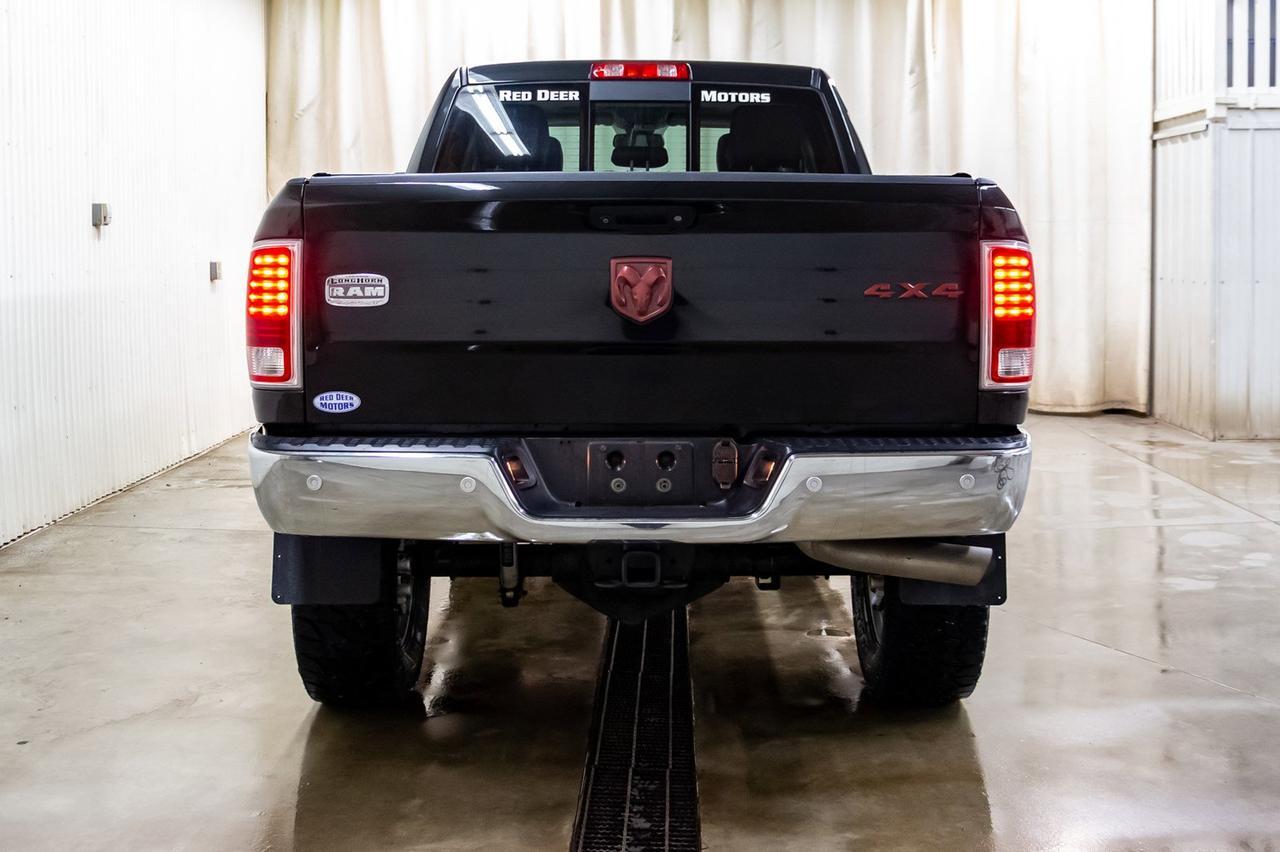 2018 Ram 3500 4x4 Crew Cab Longhorn Diesel 4" Lift Red Deer AB