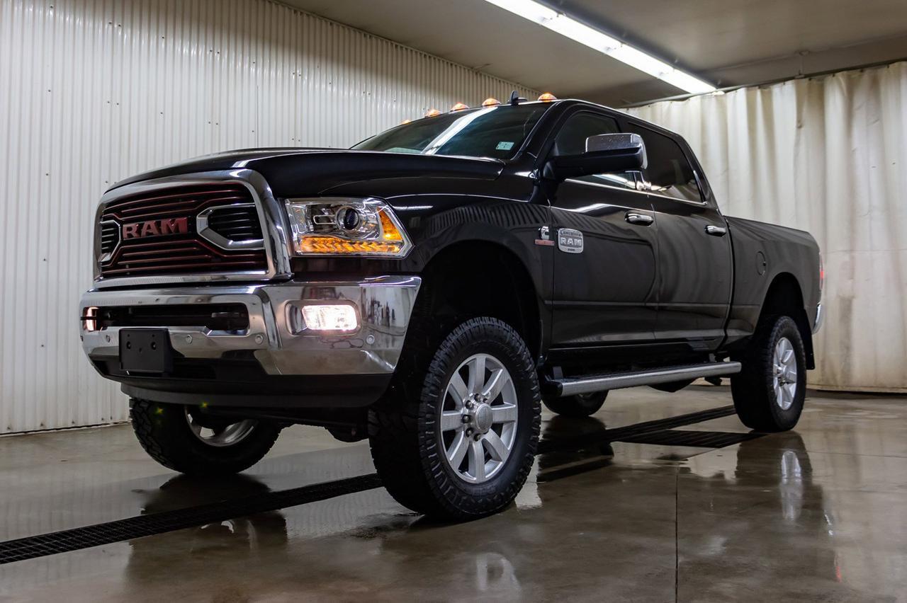 2018 Ram 3500 4x4 Crew Cab Longhorn Diesel 4" Lift Red Deer AB