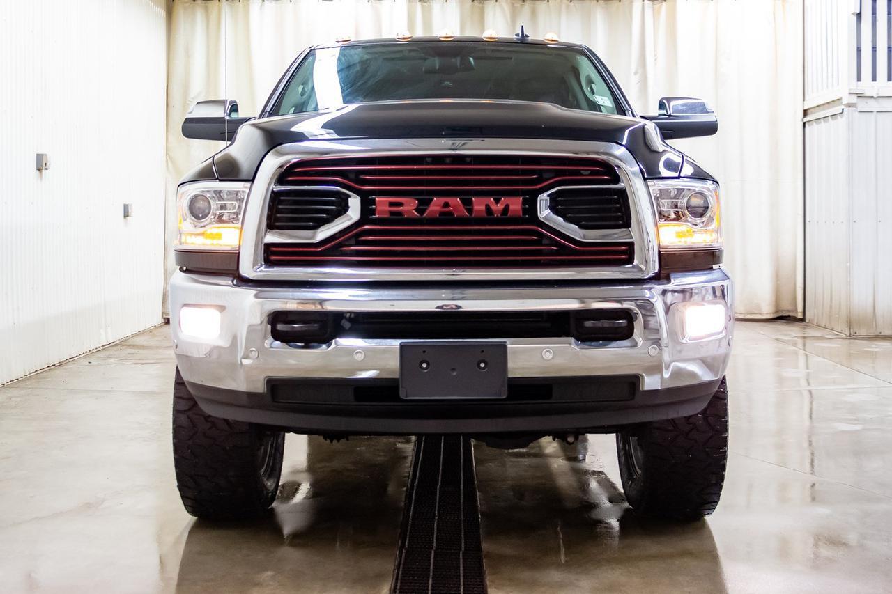 2018 Ram 3500 4x4 Crew Cab Longhorn Diesel 4" Lift Red Deer AB
