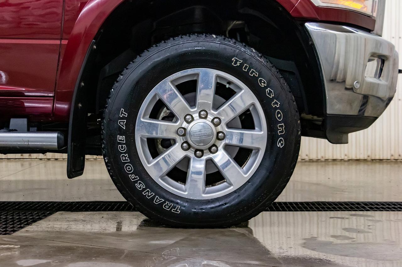 2018 Ram 3500 4x4 Crew Cab Longhorn Diesel AISIN Longbox Leather Roof Nav Red Deer AB