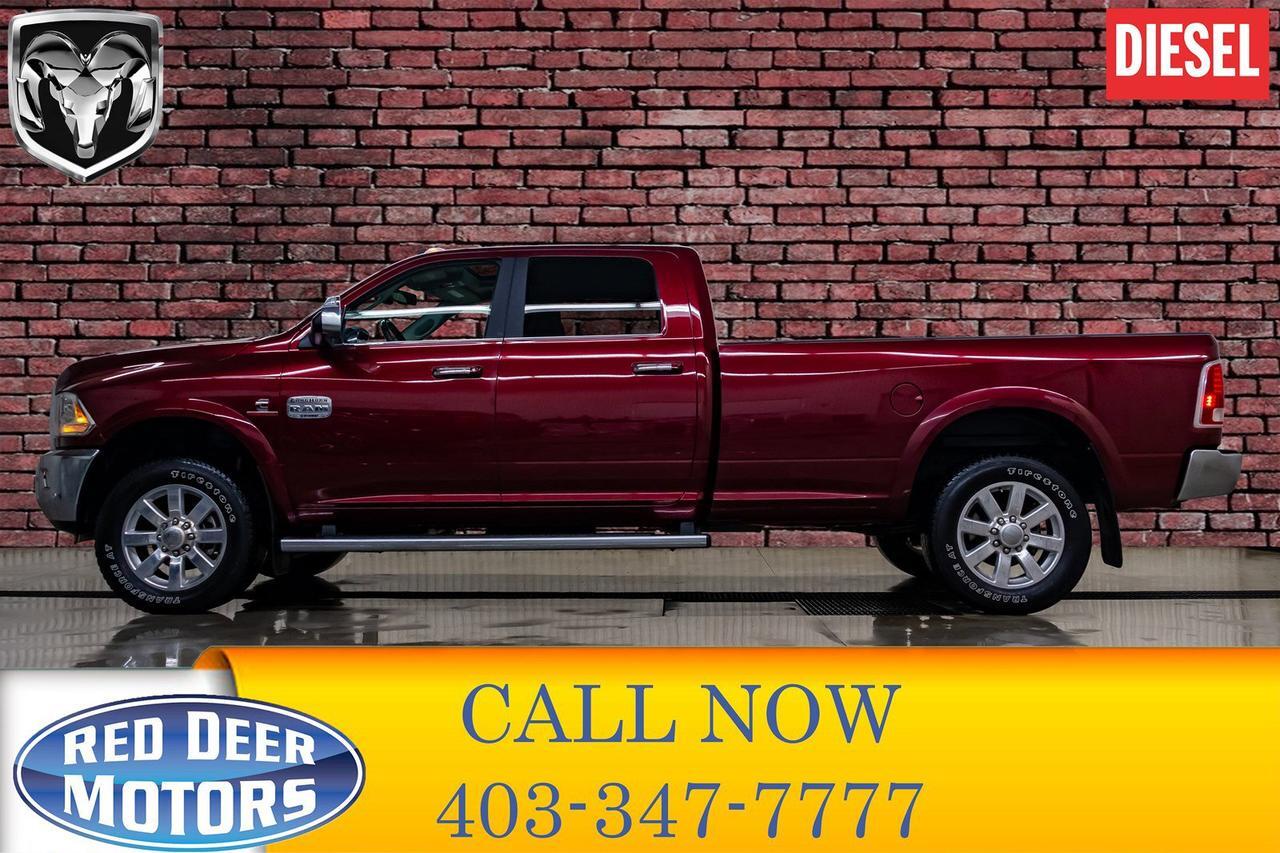 2018 Ram 3500 4x4 Crew Cab Longhorn Diesel AISIN Longbox Leather Roof Nav