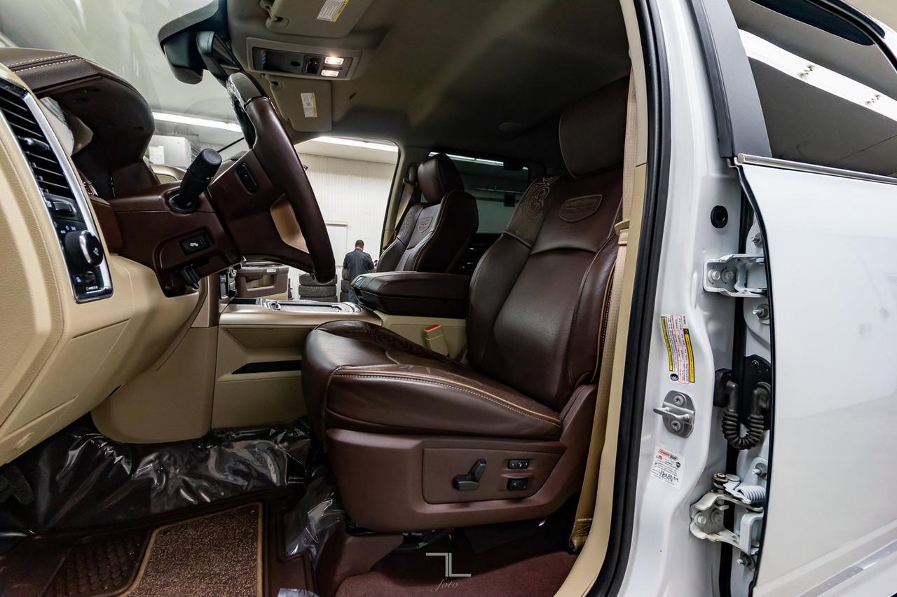 2018 Ram 3500 4x4 Crew Cab Longhorn Longbox Leather Nav BCam Red Deer AB