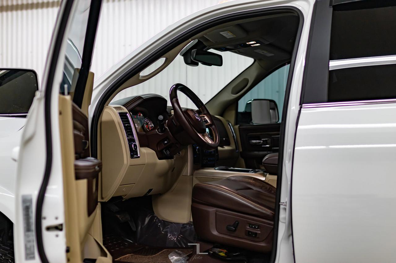 2018 Ram 3500 4x4 Crew Cab Longhorn Longbox Leather Nav BCam Red Deer AB