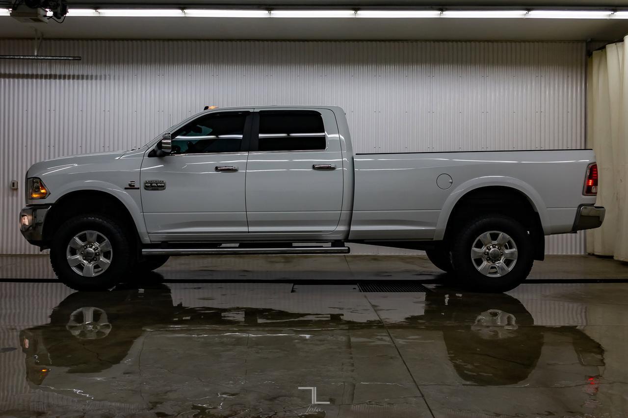 2018 Ram 3500 4x4 Crew Cab Longhorn Longbox Leather Nav BCam Red Deer AB