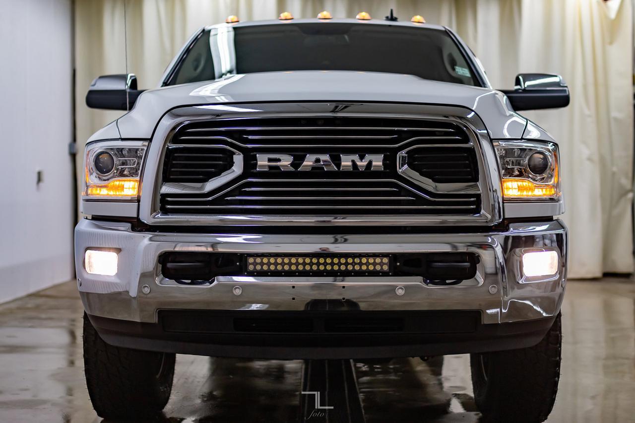 2018 Ram 3500 4x4 Crew Cab Longhorn Longbox Leather Nav BCam Red Deer AB