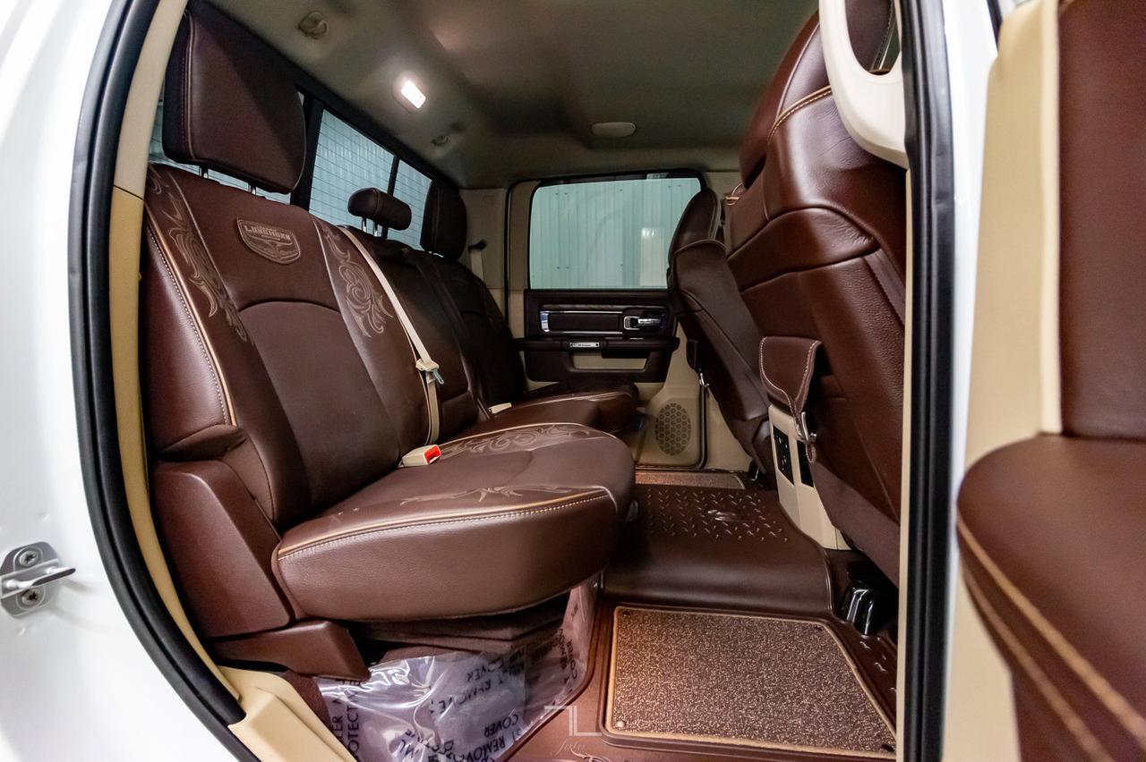 2018 Ram 3500 4x4 Crew Cab Longhorn Longbox Leather Nav BCam Red Deer AB