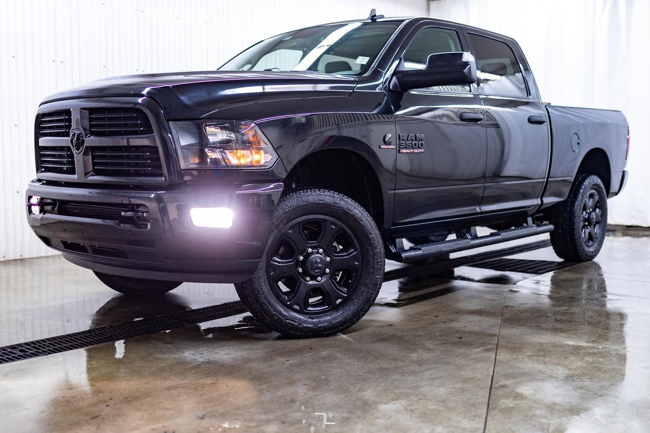2018 Ram 3500 4x4 Crew Cab SLT Black Out Edition Diesel Roof Nav BCam Red Deer AB