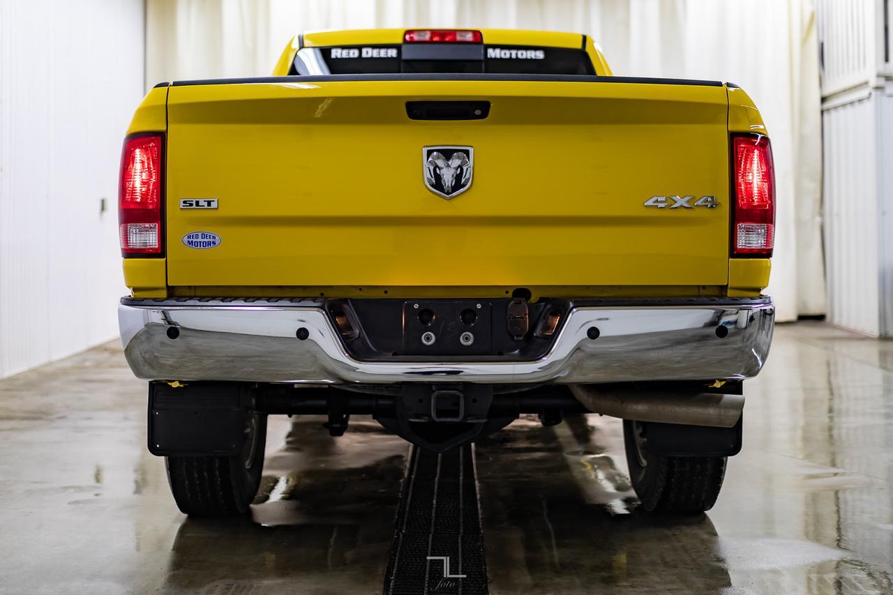 2018 Ram 3500 4x4 Crew Cab SLT Diesel Roof BCam Red Deer AB