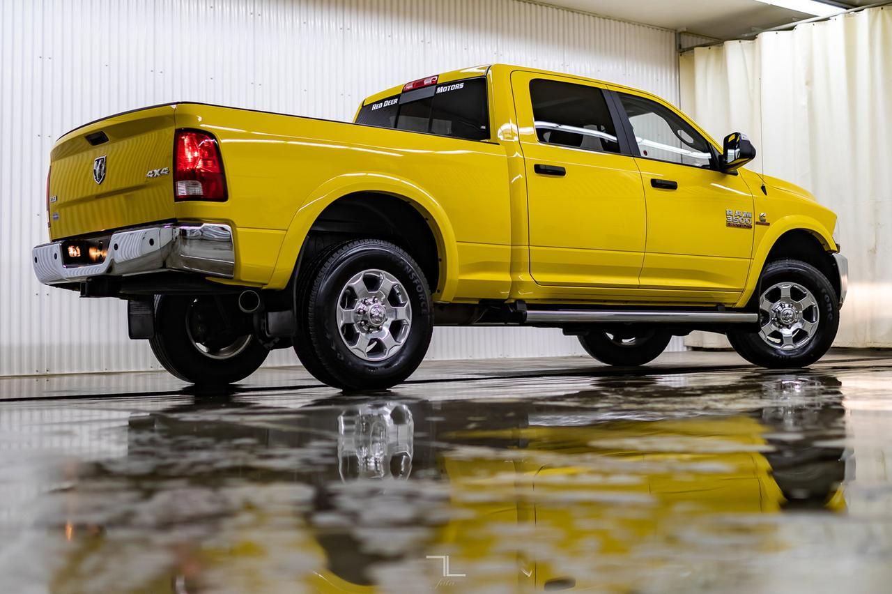 2018 Ram 3500 4x4 Crew Cab SLT Diesel Roof BCam Red Deer AB