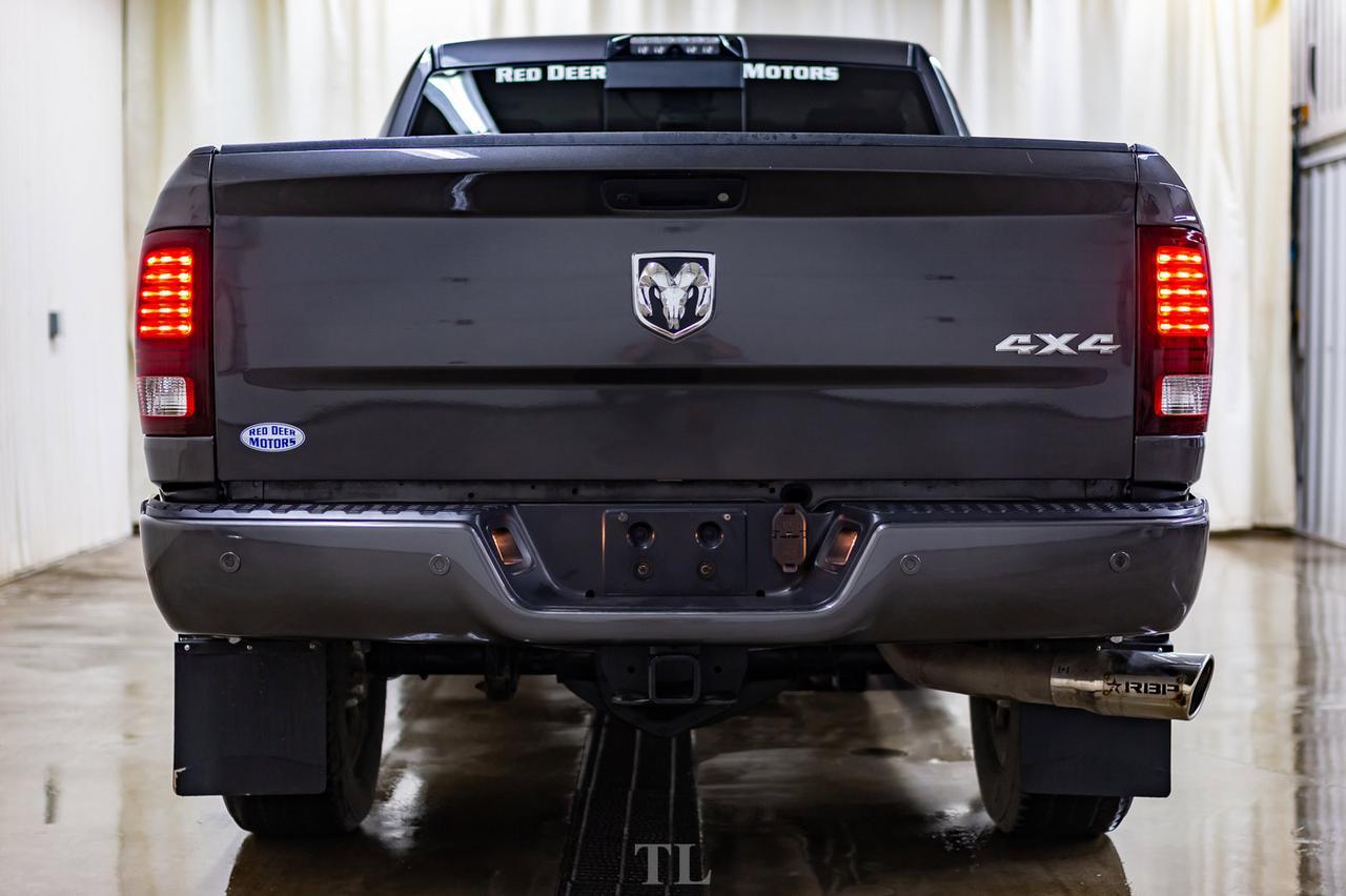 2018 Ram 3500 4x4 Mega Cab Laramie Diesel AISIN Leather Roof Nav BCam Red Deer AB