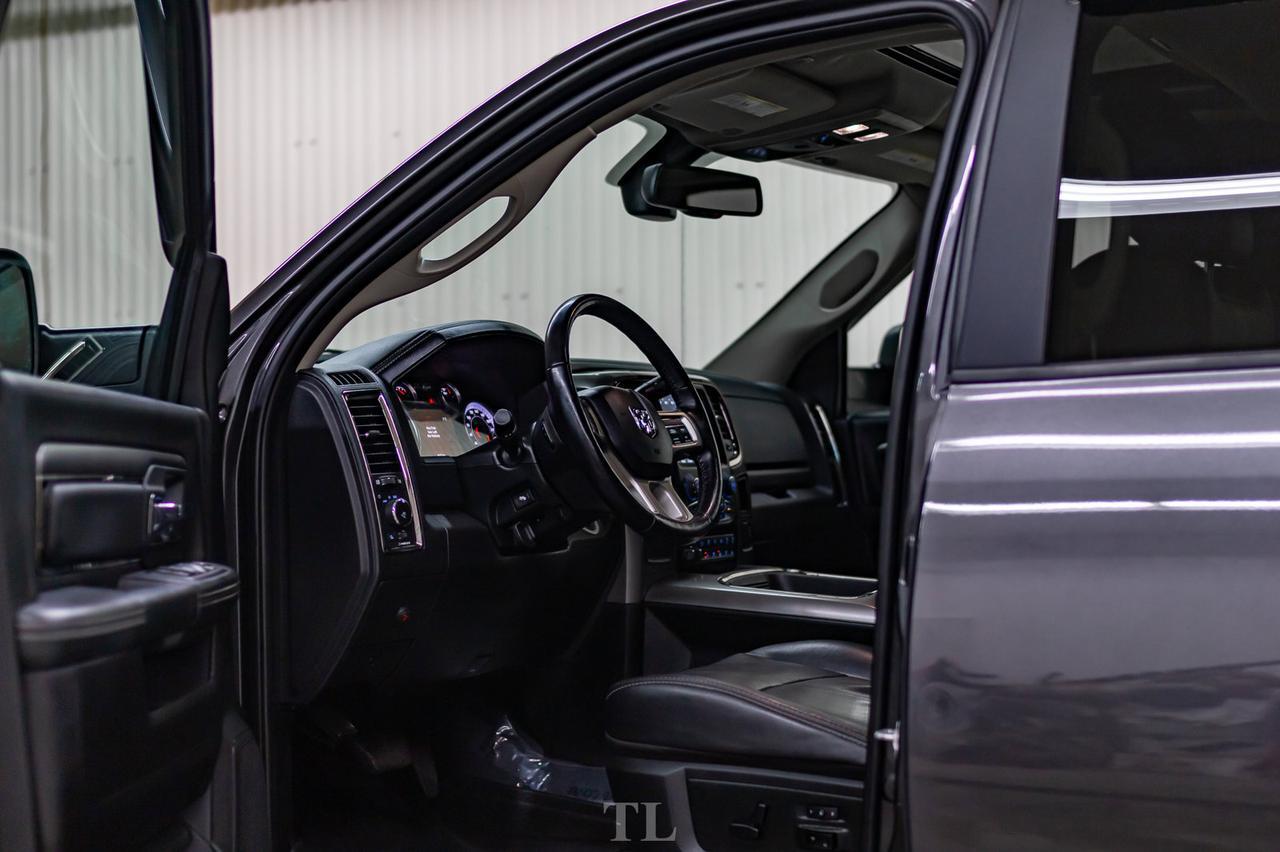 2018 Ram 3500 4x4 Mega Cab Laramie Diesel AISIN Leather Roof Nav BCam Red Deer AB