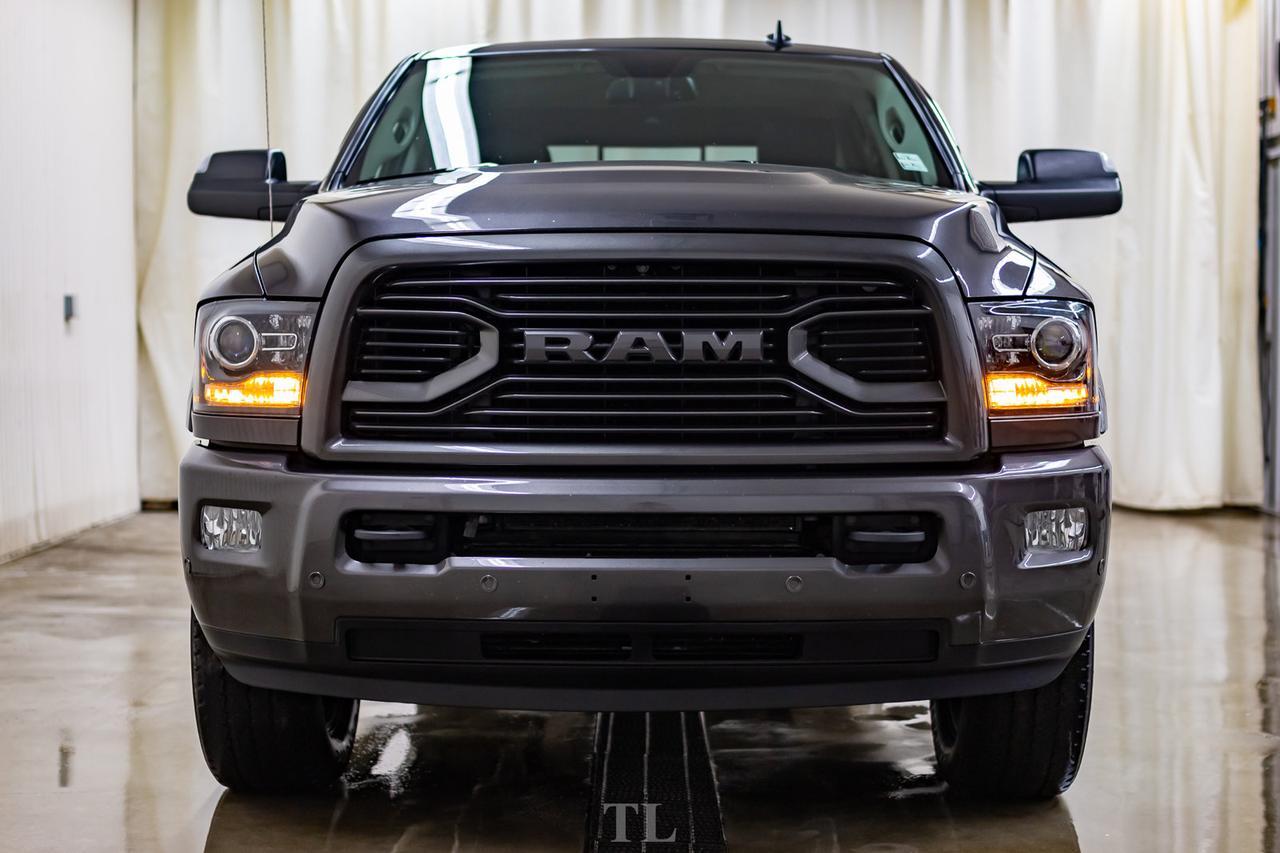2018 Ram 3500 4x4 Mega Cab Laramie Diesel AISIN Leather Roof Nav BCam Red Deer AB