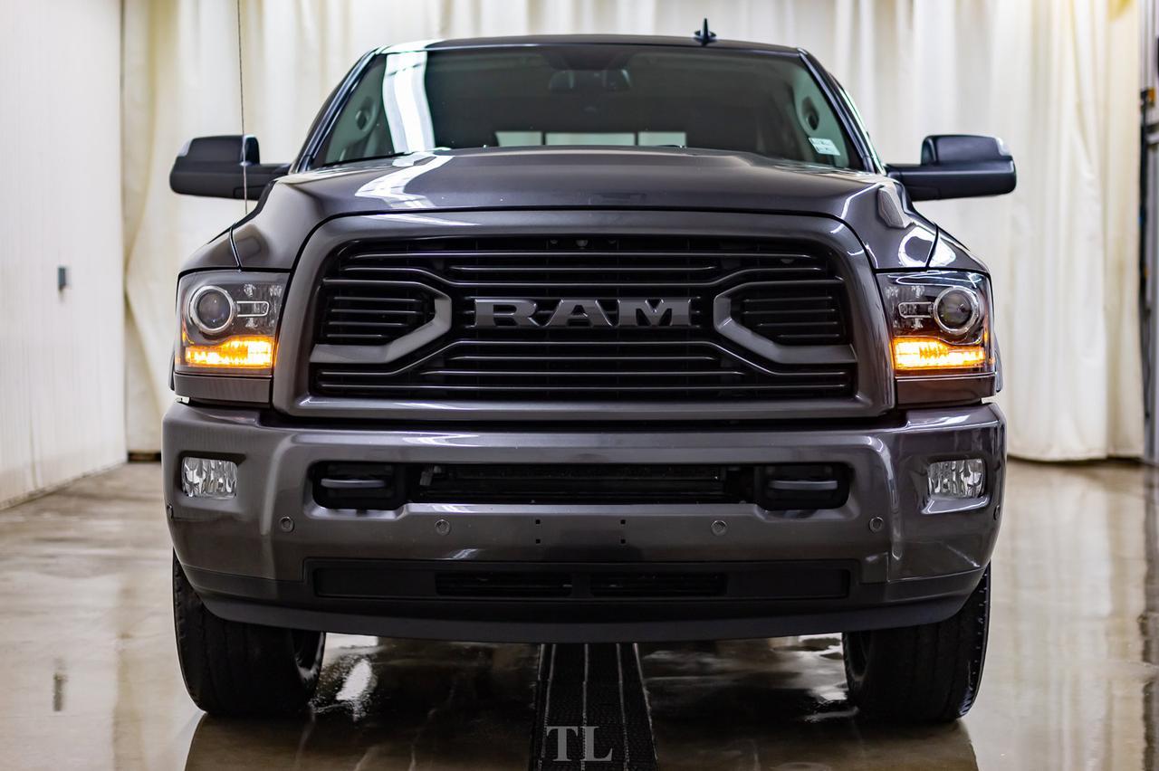2018 Ram 3500 4x4 Mega Cab Laramie Diesel AISIN Leather Roof Nav BCam Red Deer AB