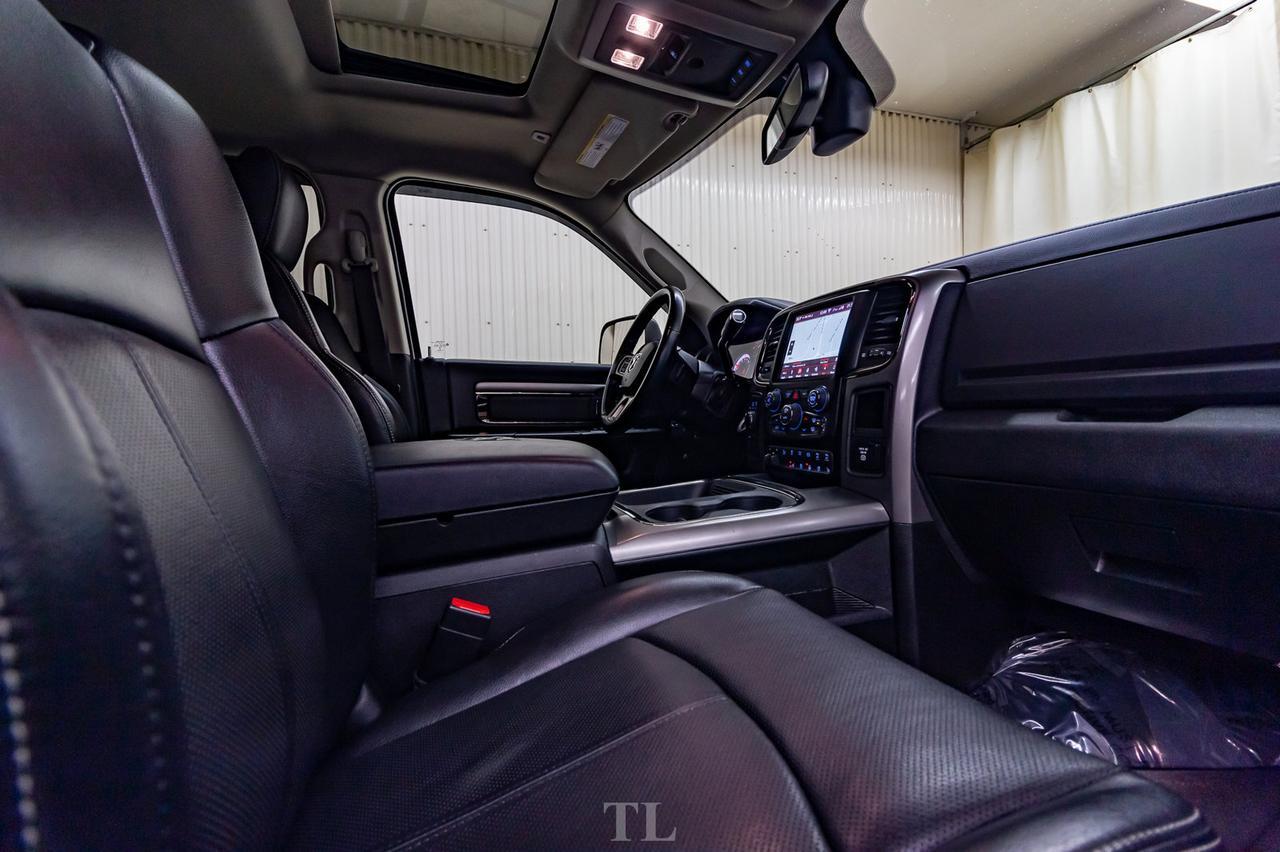 2018 Ram 3500 4x4 Mega Cab Laramie Diesel AISIN Leather Roof Nav BCam Red Deer AB