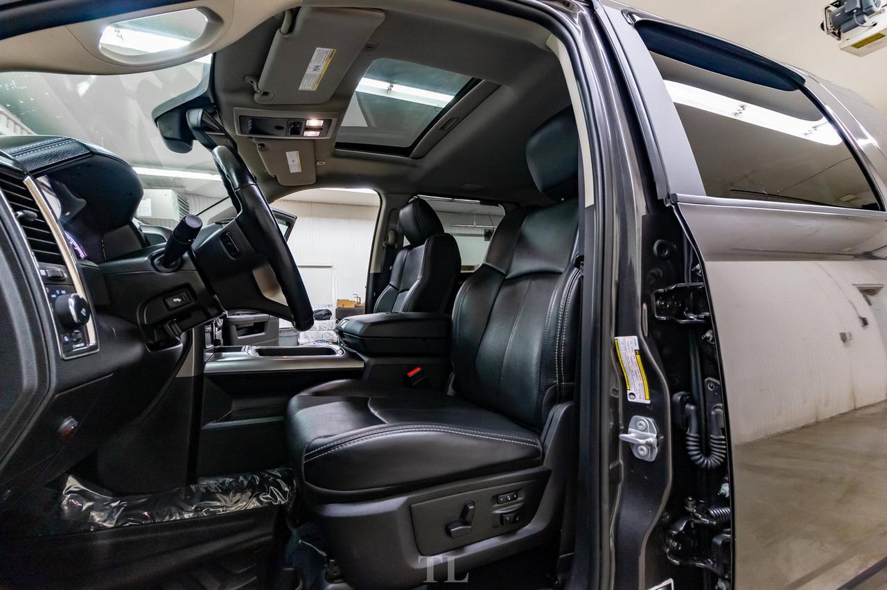 2018 Ram 3500 4x4 Mega Cab Laramie Diesel AISIN Leather Roof Nav BCam Red Deer AB