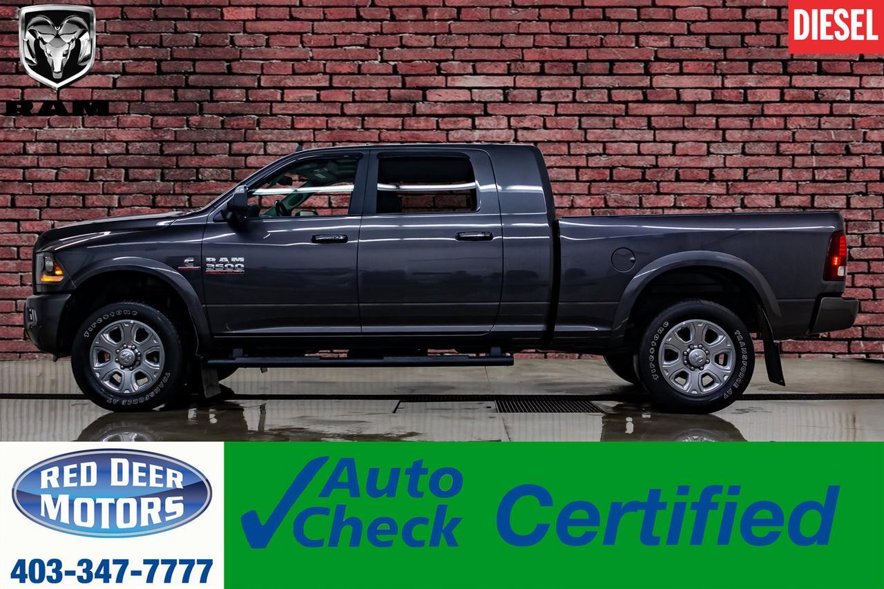 2018 Ram 3500 4x4 Mega Cab Laramie Diesel AISIN Leather Roof Nav BCam