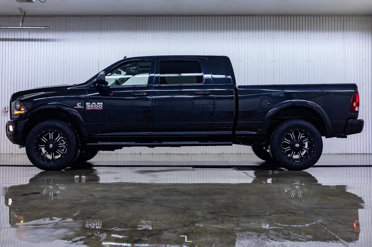 2018 Ram 3500 4x4 Mega Cab Laramie Diesel Leather Roof BCam Red Deer AB