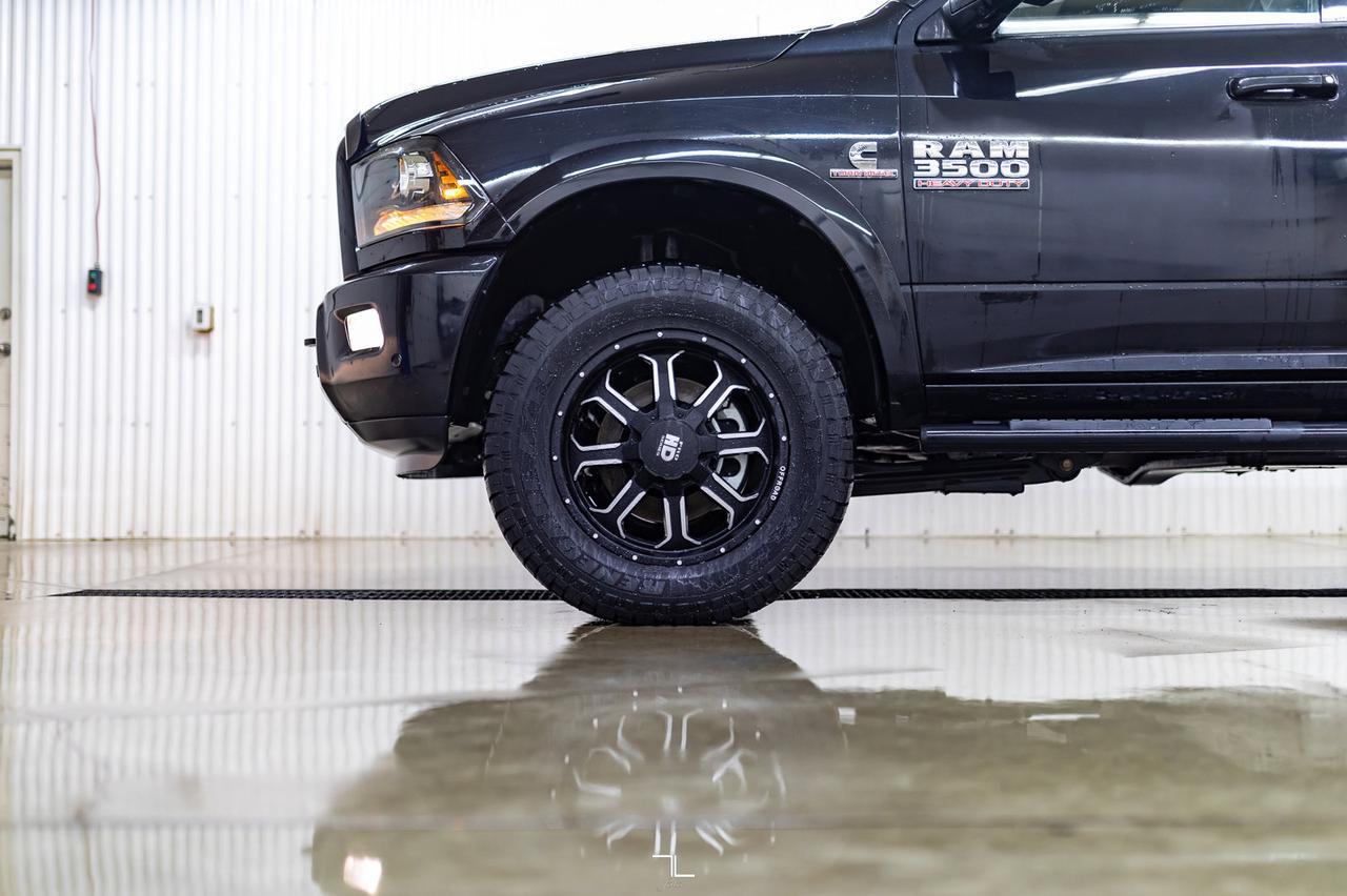 2018 Ram 3500 4x4 Mega Cab Laramie Diesel Leather Roof BCam Red Deer AB